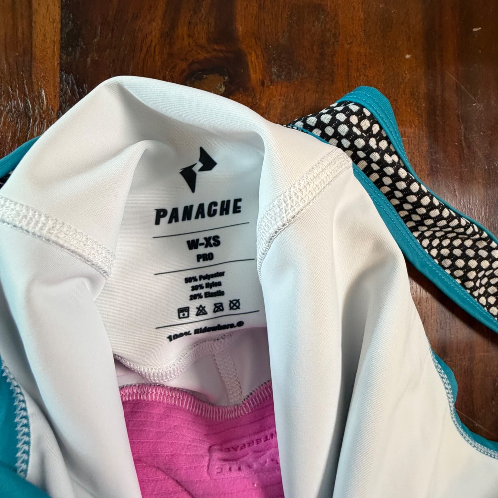 Panache Womens Cycling Kit Jersey and Bib Shorts Sunset Ombre Graphic XS - Picture 6 of 16